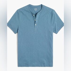 J. Crew Men's short sleeve henley in slub cotton Slate 3 shirt set